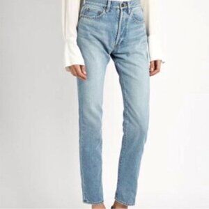Blank NYC Jeans High Rise Tapered Leg Light Wash Faded Cotton Denim 29